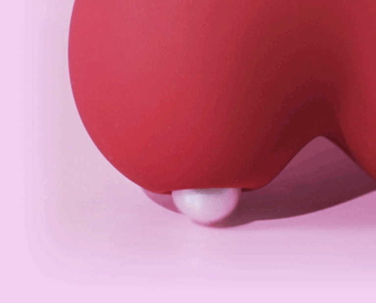 ToyCod 阴蒂吮吸舌振动器 - 10 个吸盘 + 10 个舔模式,带便携式可充电心形盒 - 2 合 1 私人爱玩具口腔刺激器成人性玩具,玫瑰